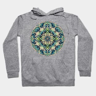 Mandala Blue Green 2 Hoodie